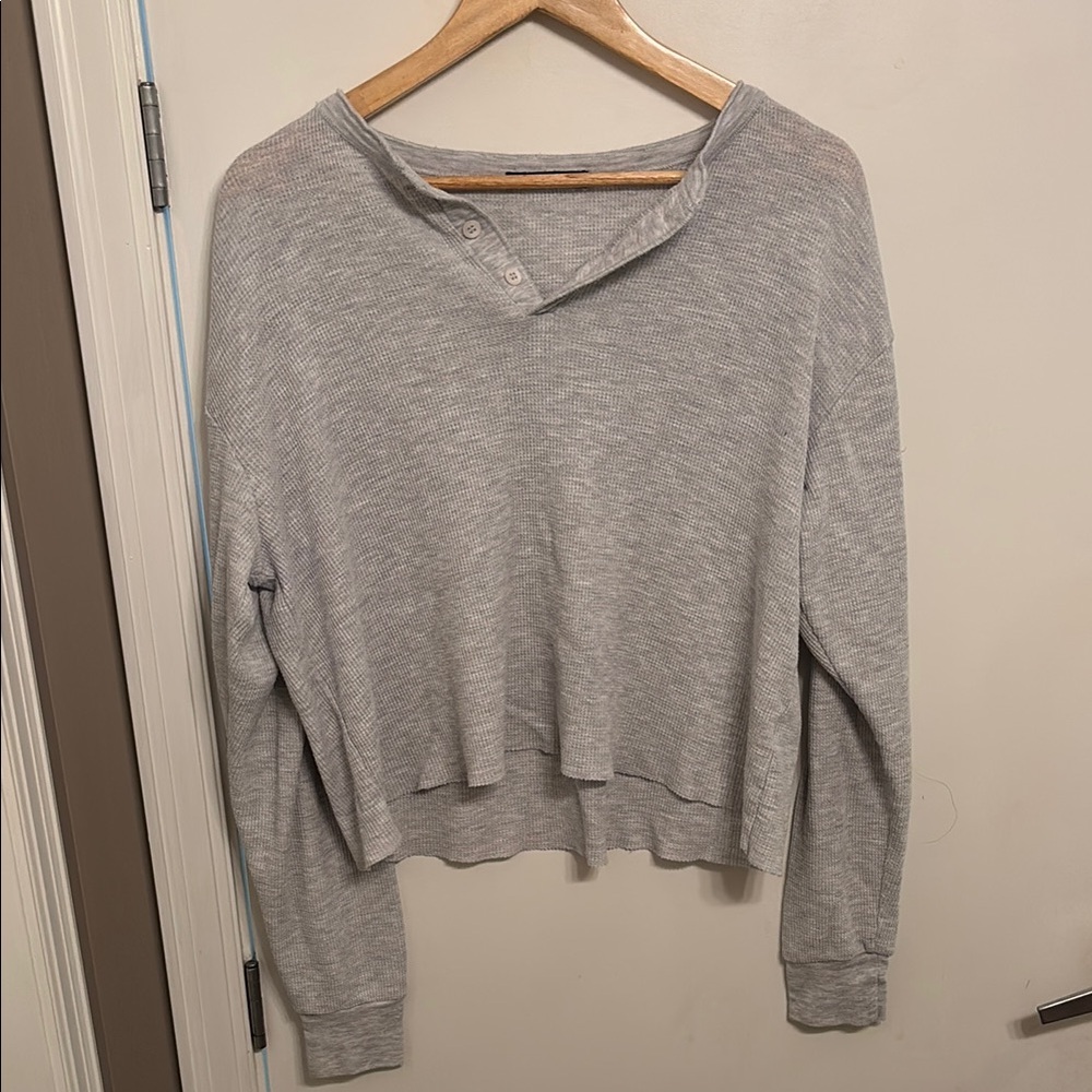 Brandy Melville waffle shirt, OS